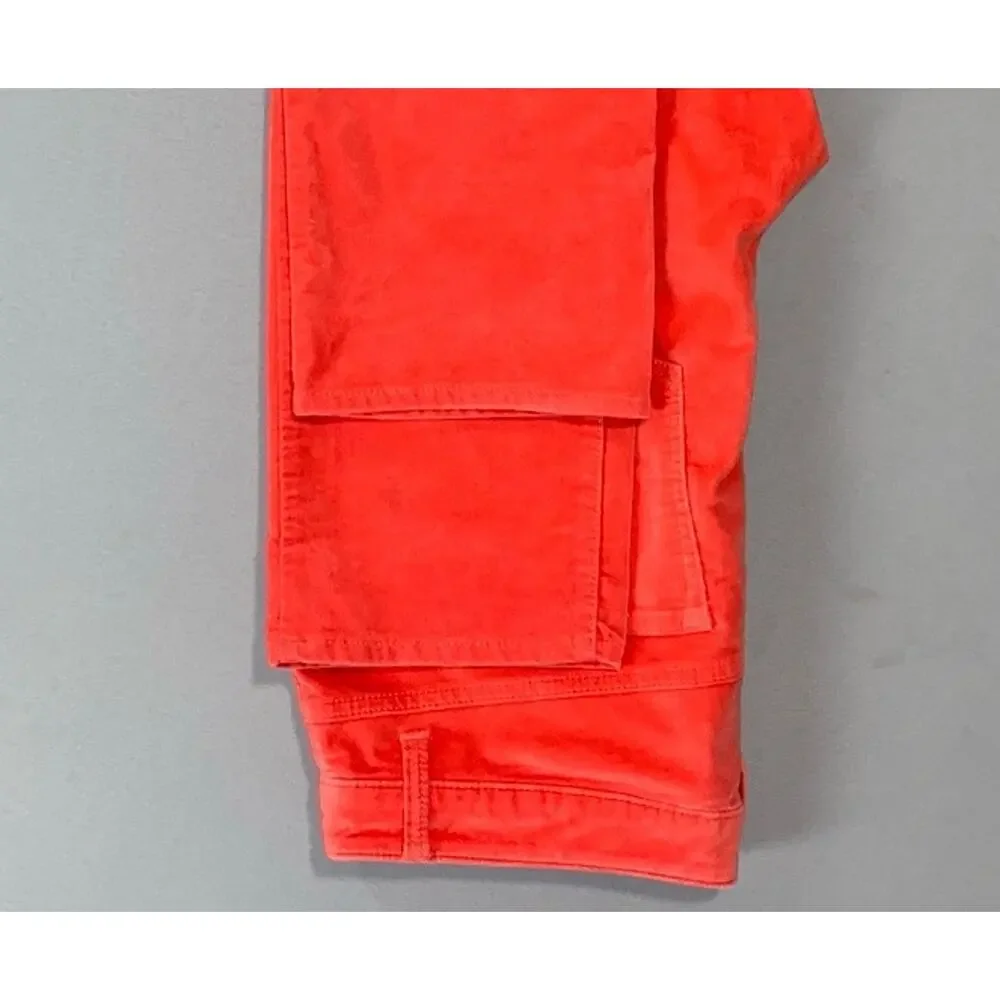 Talbots Women's Velveteen Straight Leg 5-Pocket Pants, Jeans. Red, Size 10. EUC! - Picture 5 of 9